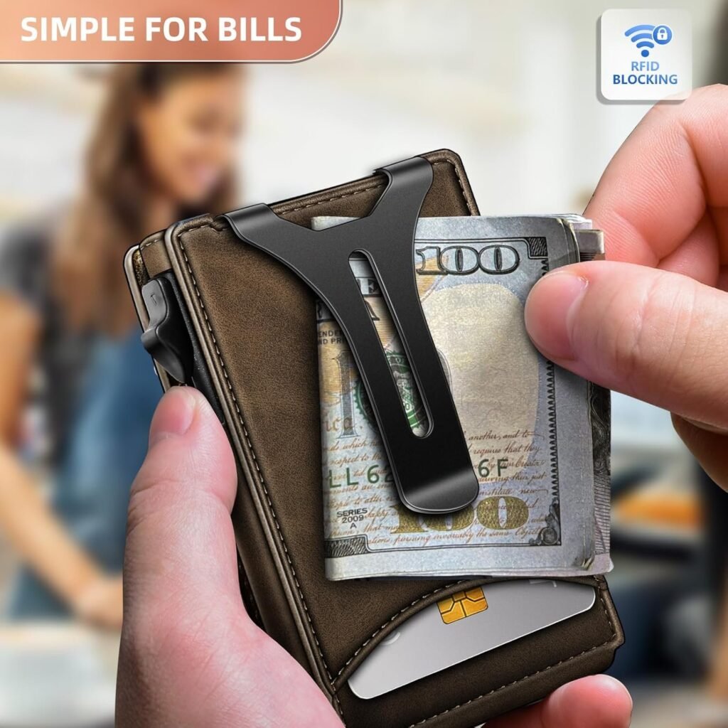 Slim Money Clip Wallet (9 Card Slots) - Image 2