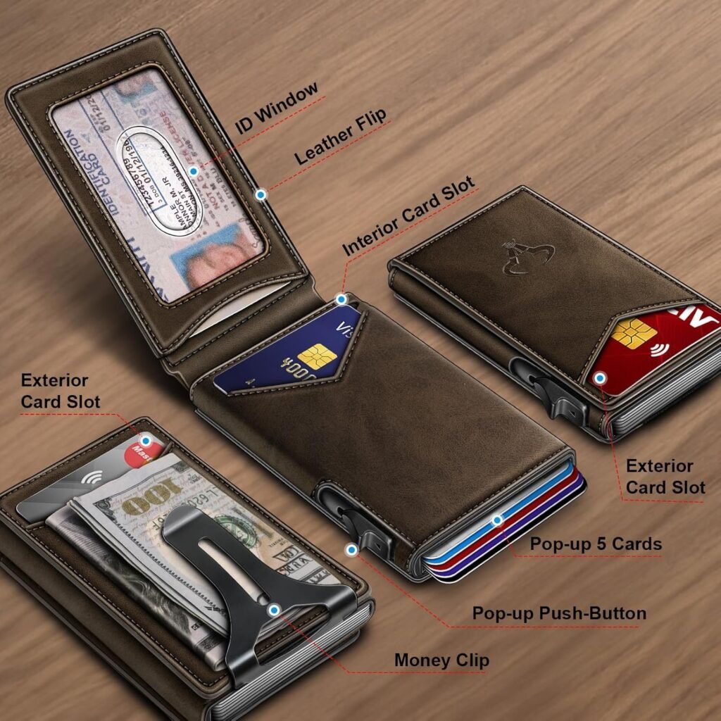 Slim Money Clip Wallet (9 Card Slots) - Image 3